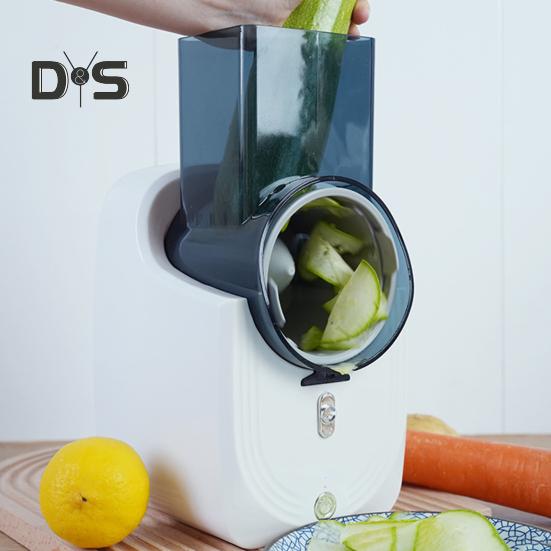 Elektrische Käsereibe, Obst- und Gemüsezerkleinerer, einfach zu bedienende Salatmaschine, Lebensmittelschneider, Zerkleinerer für Gemüse, Obst und Nüsse