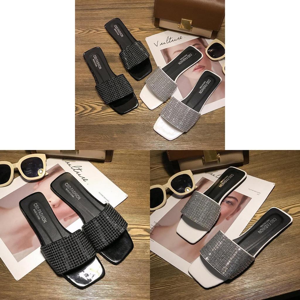 Fashion Slide Sandals For Women With Water Drip Embellishments And Pu Sole For Casual Wear