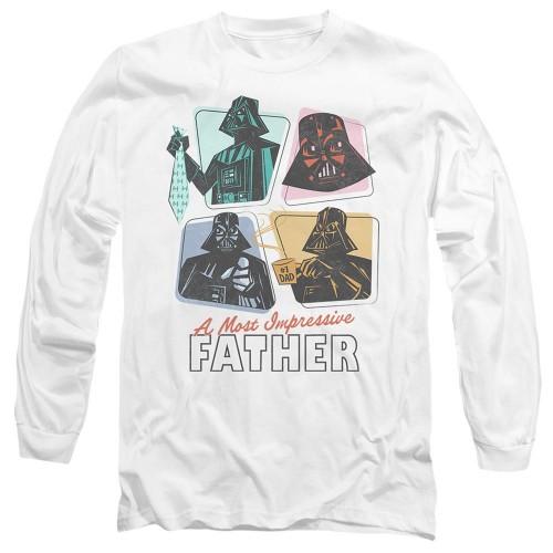Star Wars Mens A Most Impressive Father Long-Sleeved T-Shirt