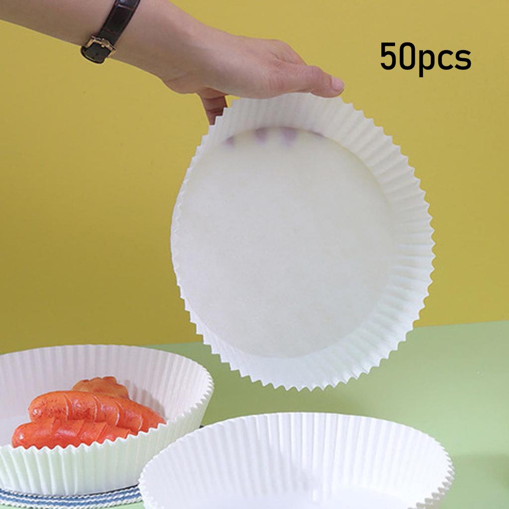 50pcs-Air Fryer Liners, Non-Stick Paper Sheets for Roasting & Microwave - Easy Cleanup, Individual Sheets for Healthier Cooking