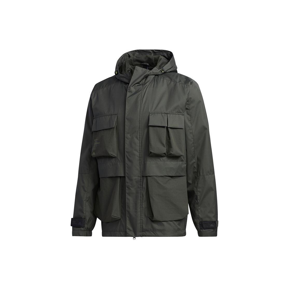Adidas Multi-Pocket Sports Hooded Jacket Мужская верхняя одежда Темно-земляно-коричневый GF4013 S