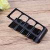 4 Frame Remote Organizer Holder Storage Rack Compact Antislip Stand Black for Dvd Vcr Remote Controls Organizer