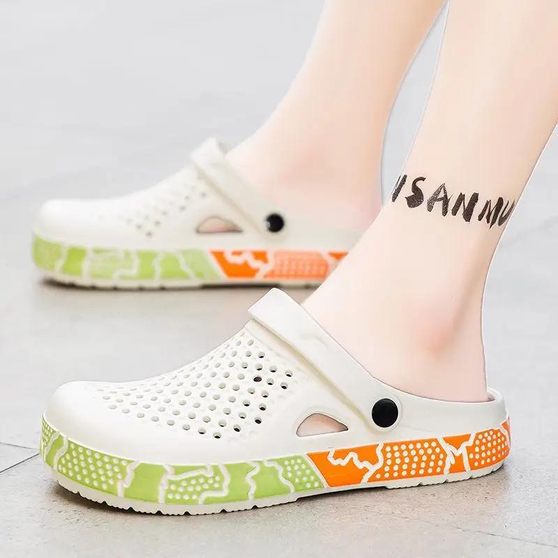 Fashion Shoes Platform Beach Hole Sandals Man Adult Eva Y2k Elegant Summer Sale 2025 Fashion Fun Casual Original Style Slippers for Men