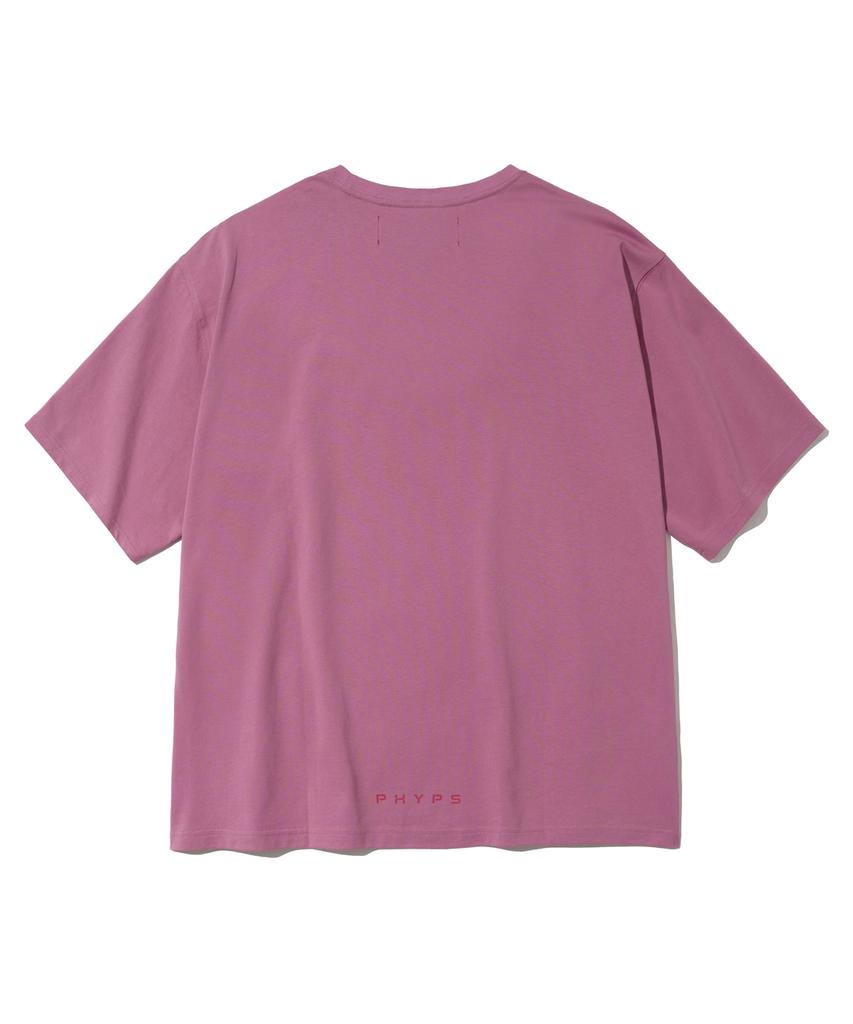 PHYPS MOTORCYCLE Original Wing Small Logo T-Shirt Dark Pink