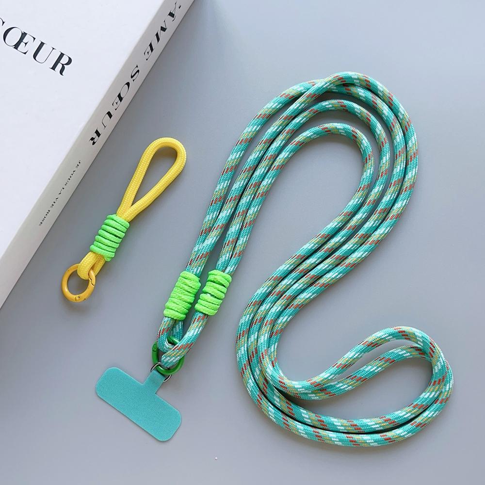 2 in 1 Fashion Universal Long Phone Lanyard Strap Mobile Phone Hanging Rope Neck Straps Anti-lost Lanyards Cell Phone Accessorie