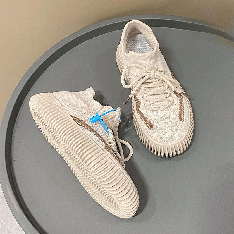 

Fashion Round Toe Running Shoes for Women Elasticity Spring Autumn Woman Footwear 39 Cotton Deals Fashion 2025 Korean Vulcanized Shoe 41