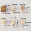 128Pcs Creative Wooden Push Pins 3D Thumb Tacks Simple Blackboard Push Pins  Photo Wall Decor