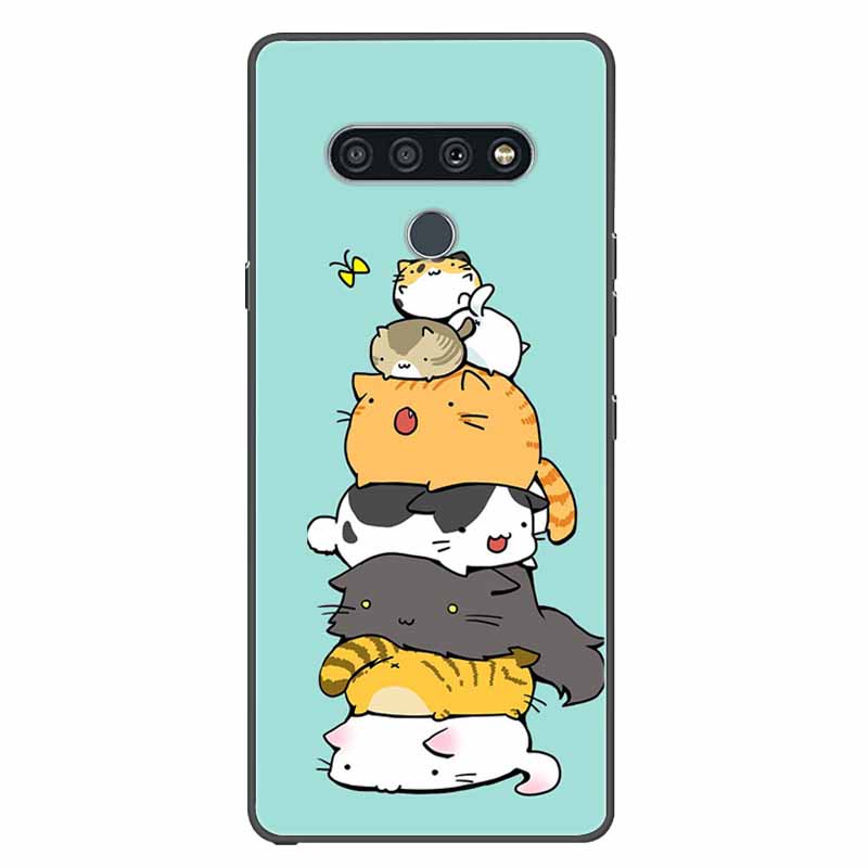 For LG K41s K51s Case Silicone Soft Fashion Animal Back Cover for LG Q70 Q60 Case Protector On for LGQ60 K 51S Cartoon Phone Bag