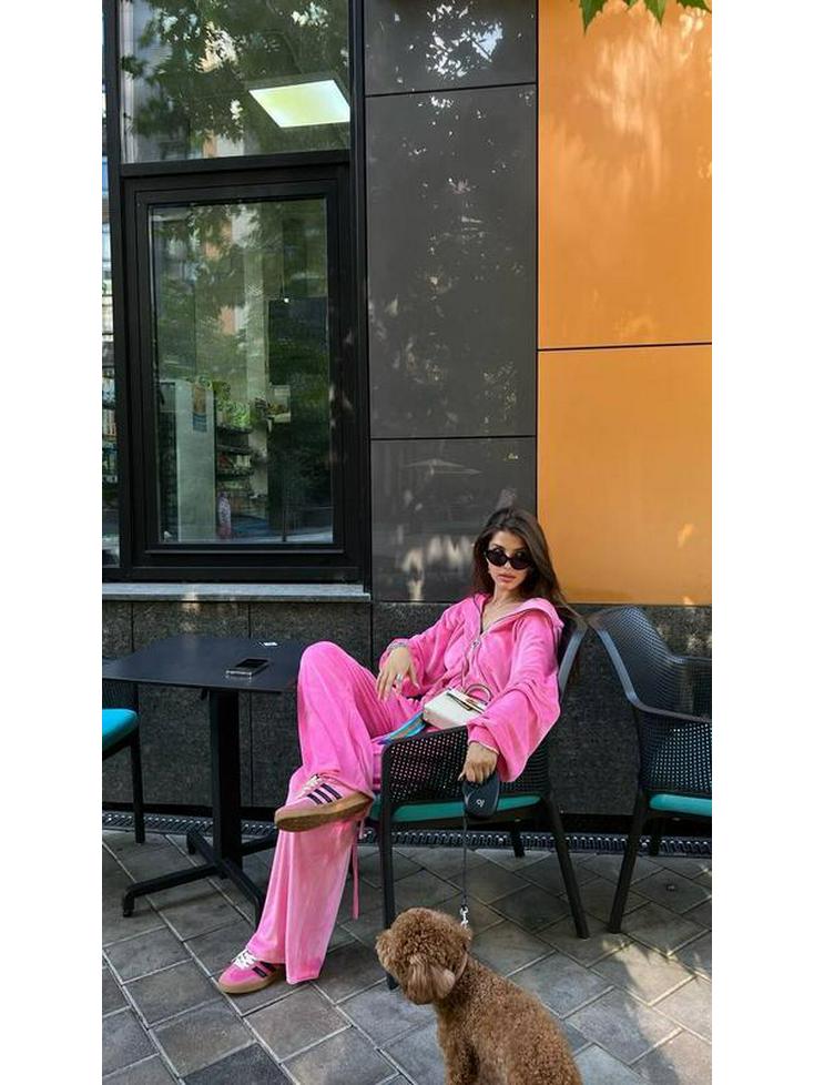 25th Anniversary Early Autumn Fashion Gold Velvet Zipper Drawstring Casual Set for Women