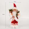 Christmas Decorations pink Santa Claus Dolls Standing Christmas Figurine Holiday Decoration Ornaments Layout Window Decoration