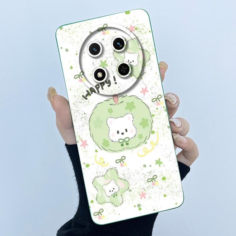 Case For Honor X9c 5G Honor Magic 7 Lite 5G Cute Panda Sweet Girls Cats Protective Liquid Silicone Soft TPU Back Cover Casing