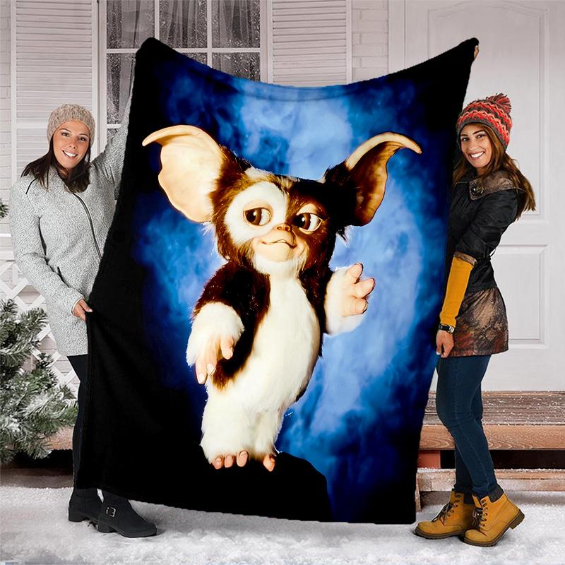 Gremlins printed throw blanket—lightweight,soft,warm;versatile blanket for all seasons—perfect as &air-conditioning throw,nap blanket
