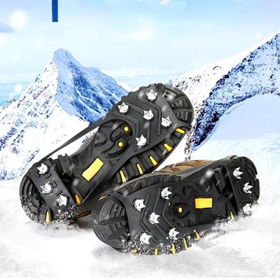 8 Studs Anti-Skid Ice Gripper Spike Winter Climbing Anti-Slip Snow Spikes Grips Cleats Over Shoes Covers Outdoor Crampones