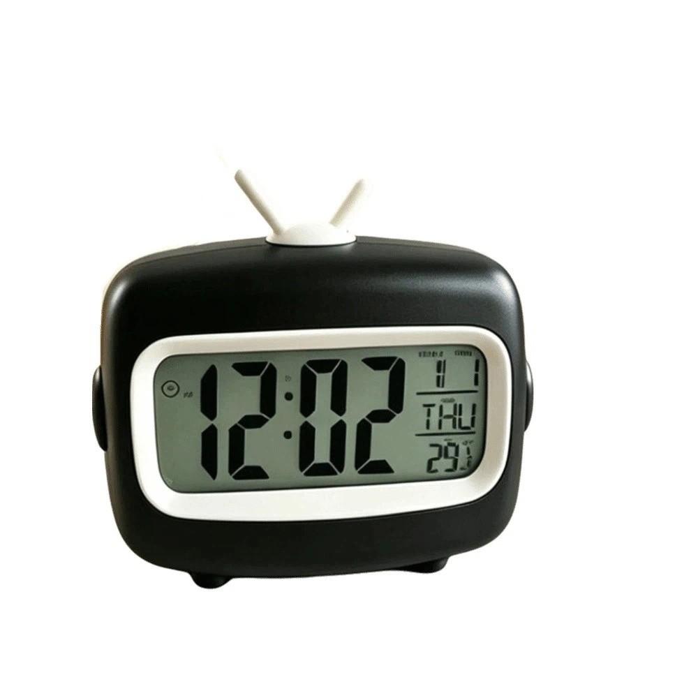 Press Top Screen Light Up Clock Ultra Silent Kitchen Timer Countdown Alarm Clock Reading Room чёрный