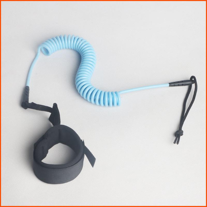 

Surf Sup 10 Feet Ankle Leash Surfing Elastic Coiled Stand Up Paddle Board Leg Rope Surfboard Ankle Leash Surfing Accessories синий