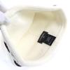 Pristine CHANEL Knit cap COCO Mark Knit hat white cashmere Women AAB112 Used