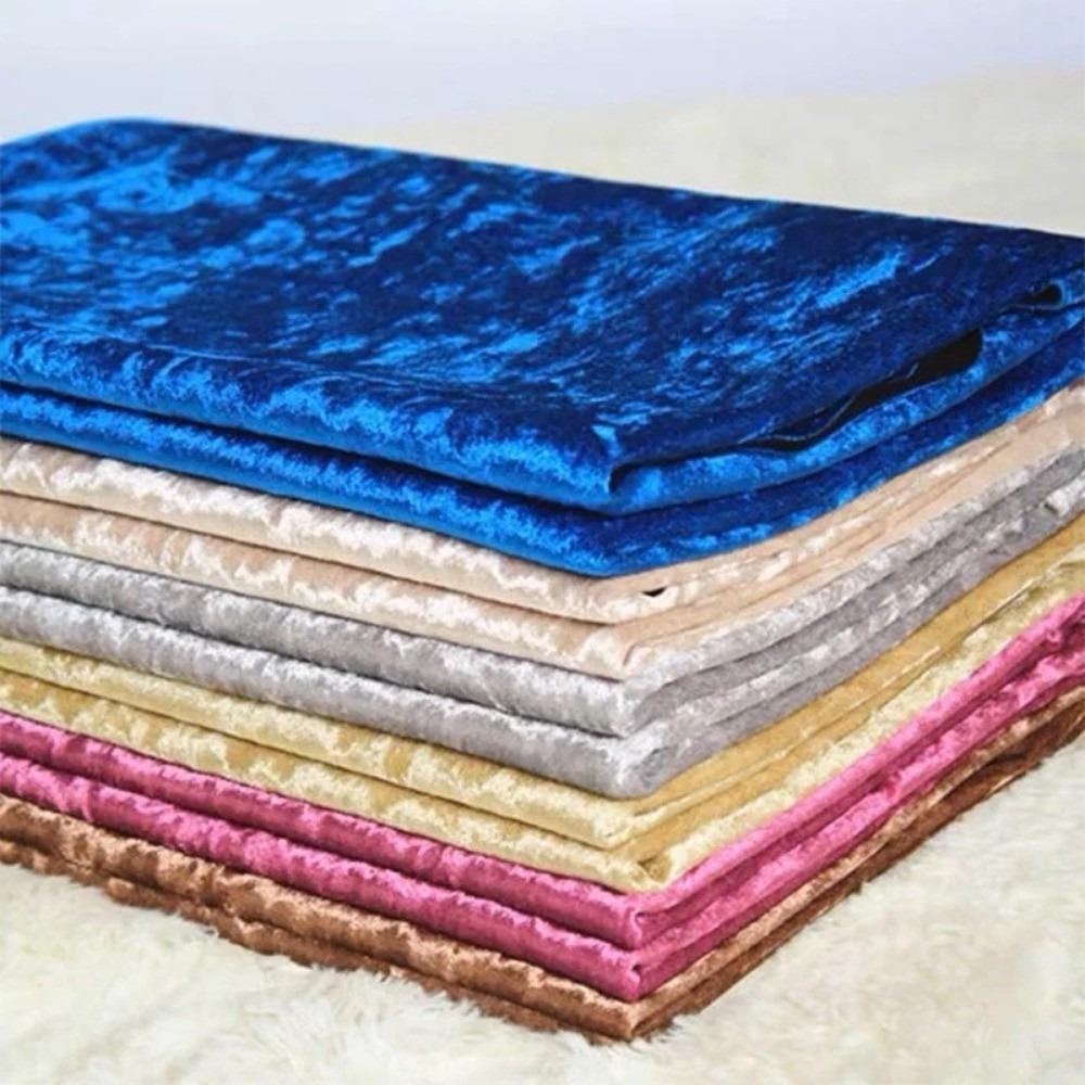 DIY Soft Velvet Fabric Stretch Handmade Diamond Luster Cloth Sewing Cloth For Sofa Curtain Background