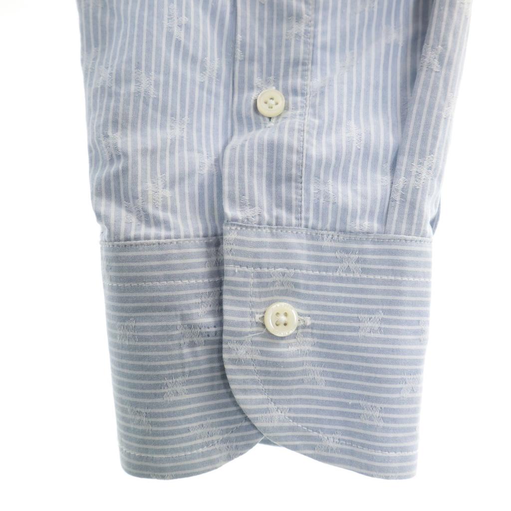 LANVIN LA COLLECTION made in Japan Striped Pattern Long sleeve Cotton shirt Men's Used
