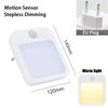 Kids Bedside Lamp Night Light with US/EU Plug Smart Motion Sensor LED Night Light Home Wall Lamp Suitable for Hallway