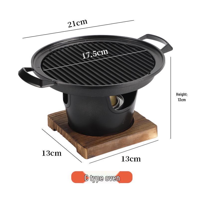 Zibo Portable Charcoal BBQ: Mini Japanese Alcohol Stove for Indoor/Outdoor Use
