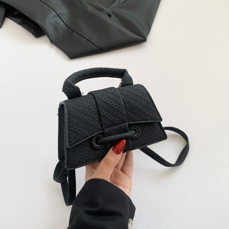 Trendy Minimalist Chic Small Square Bag Stylish Pu Shoulder Tote For Spring Fashion