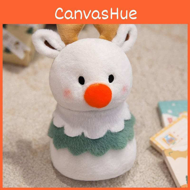 Christmas And Tree Reindeer Plush Toys With Clown Design For Festival Gifts