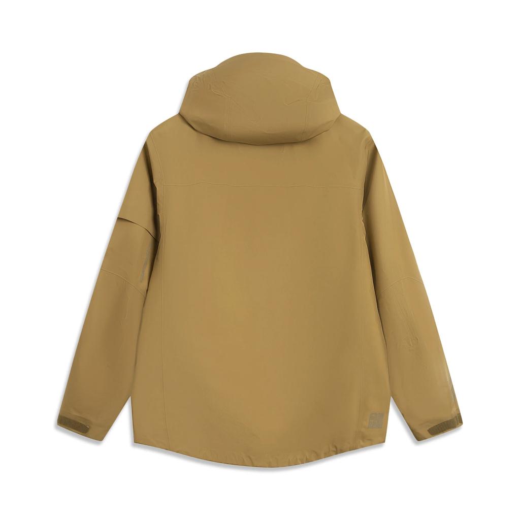 Li Ning Outdoor CF Waterproof Hooded Zipper Comfortable Versatile Solid Color Casual Windbreaker Unisex Outerwear AEMV047-2