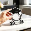 Wood Graduation Photo Frame for Desk Placement, Standing Display with Rear Panel for a Cherished Achievement Photograph