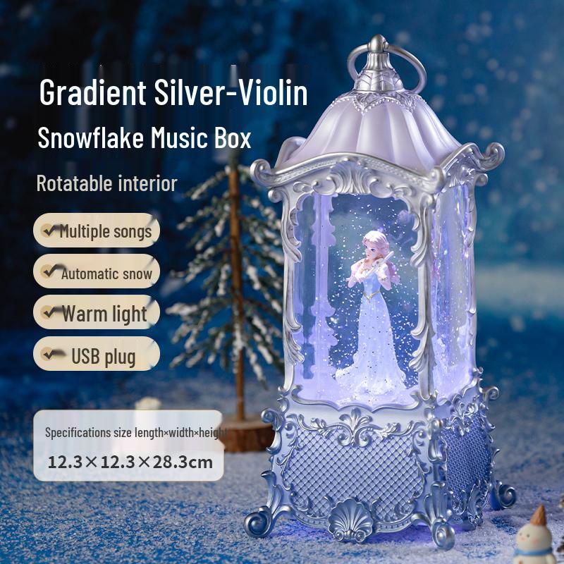Rotating Crystal Ball Music Box - Ballet Princess Gift for Little Girls' Birthdays