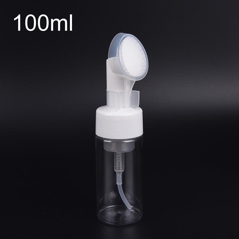 1Pc Foaming Bottle Froth Pump Soap Mousses Liquid With Cleansing Brush