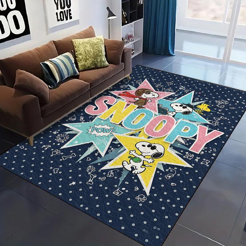 Peanuts Comic Washable Non-Slip Rug Carpet Larget Floor Mat Bedroom Home Decor LXR167