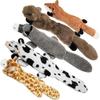 Hunde Quietschspielzeug, 5 Stück Knister Plüsch Hundespielzeug, Ohne Füllung Hundespielzeug für Kleine Mittlere Große Hunde, Füllungsloses Welpenspielzeug gegen Langeweile