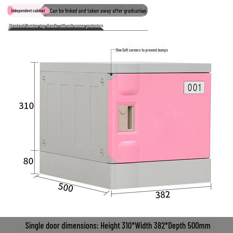 ABS Plastic Lockable Storage Cabinet for School Backpacks