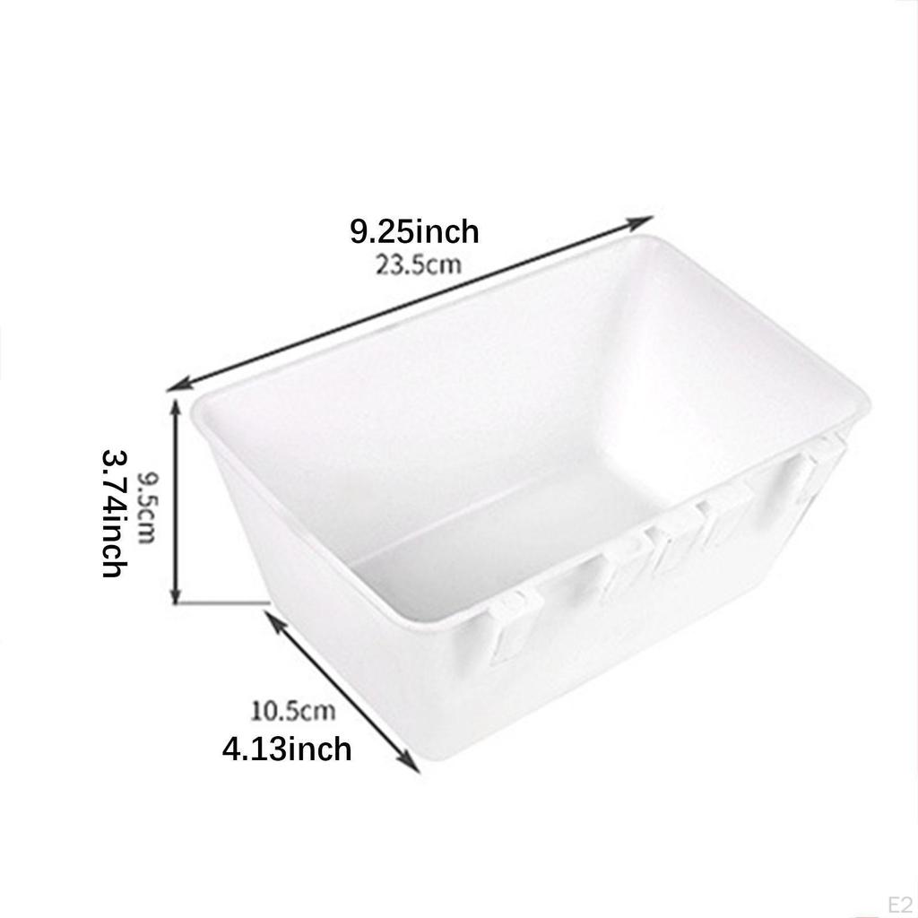 ,Hanging Fence Feed Trough,Livestock Feeding Container Livestock Trough Water Bucket with Clips