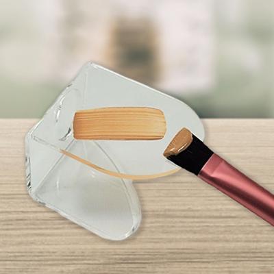 Palette per nail art trasparente riutilizzabile bordo liscio ampia applicazione facile da pulire mix colore acrilico amore