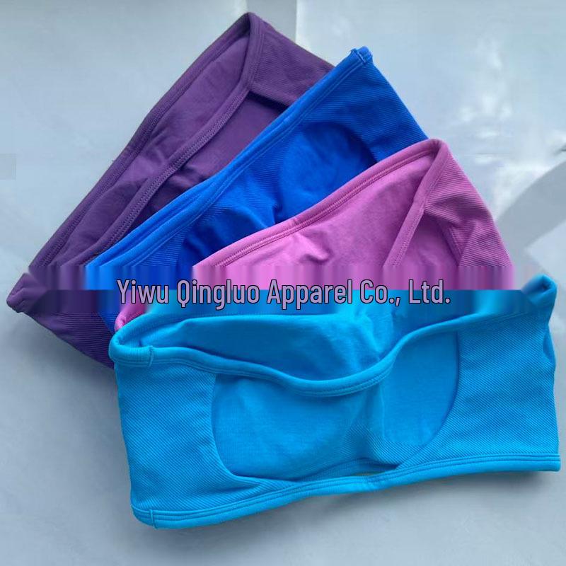 Dfyne Strapless Bandeau Beautiful Back Wire-Free Sports Yoga Bra
