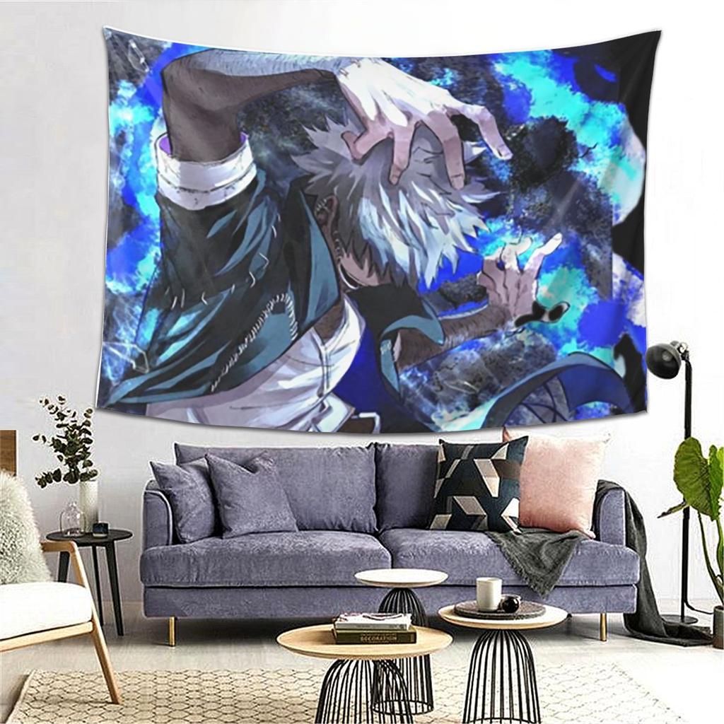 My Hero Academia Dabi Anime Manga MHA Blueflame Tapiz Colgante de Pared Estético Decoración del Hogar Tapices Sala de Estar Dormitorio
