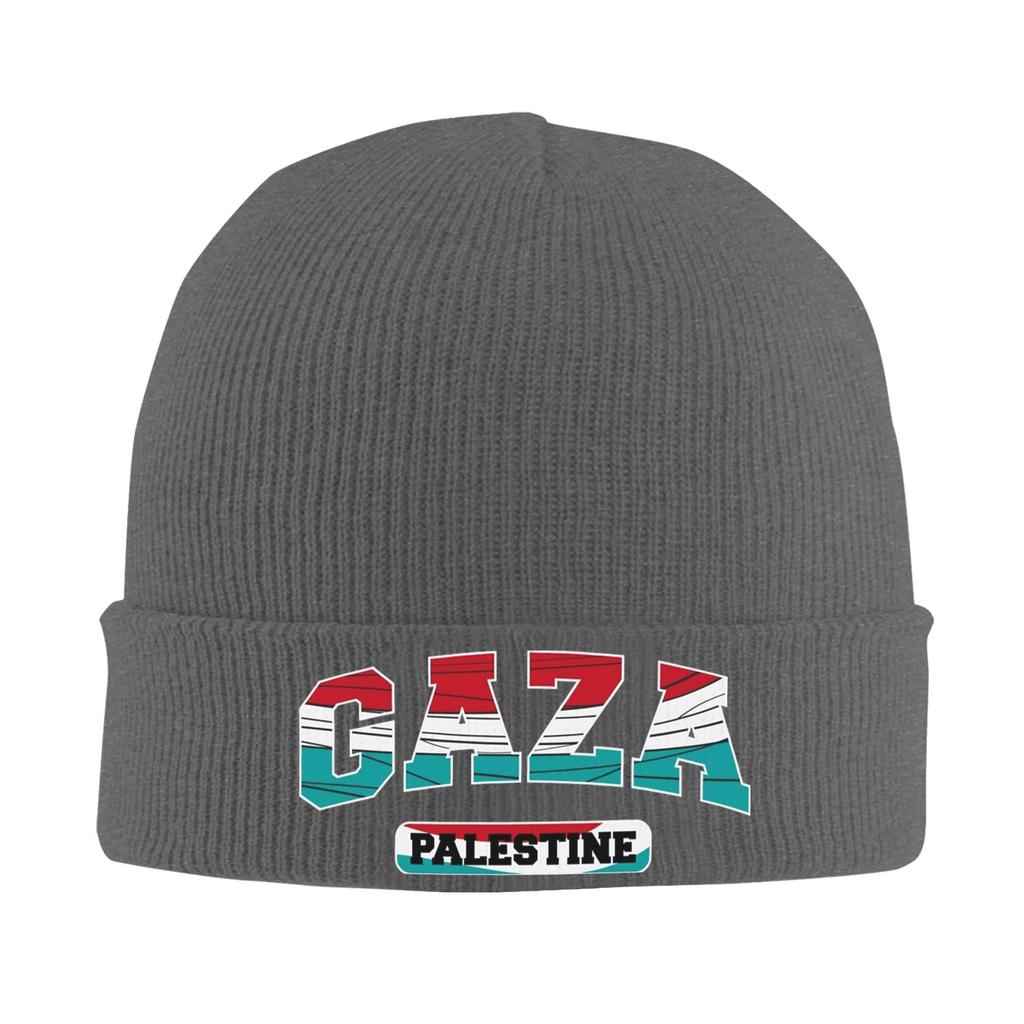 Gaza City Palestine Knit Hat Y2K Cool Caps Men Women Kpop Beanie Hats Spring Graphic Head Wrap Bonnet Hats