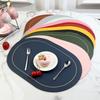 Leather Table Placemats Heat Resistant Waterproof Coffee Shop Decoration Oil-proof Washable Table Mats for Dining Table