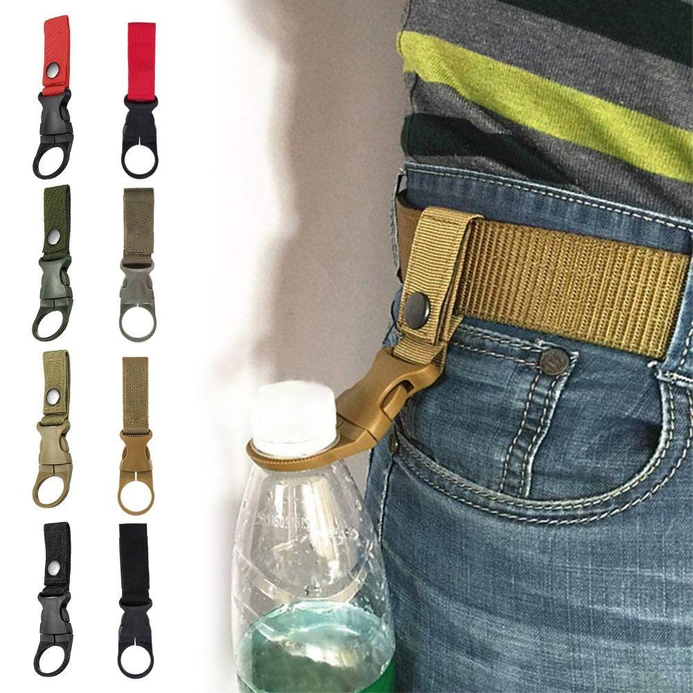 Hanging Clasp Water Bottle Buckle Holder Webbing Backpack Bottle Hanger Water Bottle Hook  Outdoor