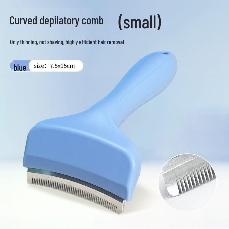 Pet Grooming De-shedding and Detangling Tool for Cats and Dogs
