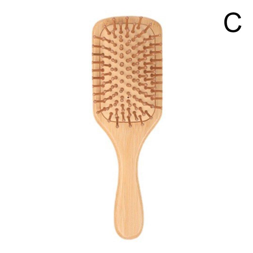 1Pc Bamboo Hair Brush Set with Elegant Gift Box Wide-Tooth Detangler&Scalp Massager for Women And Men
