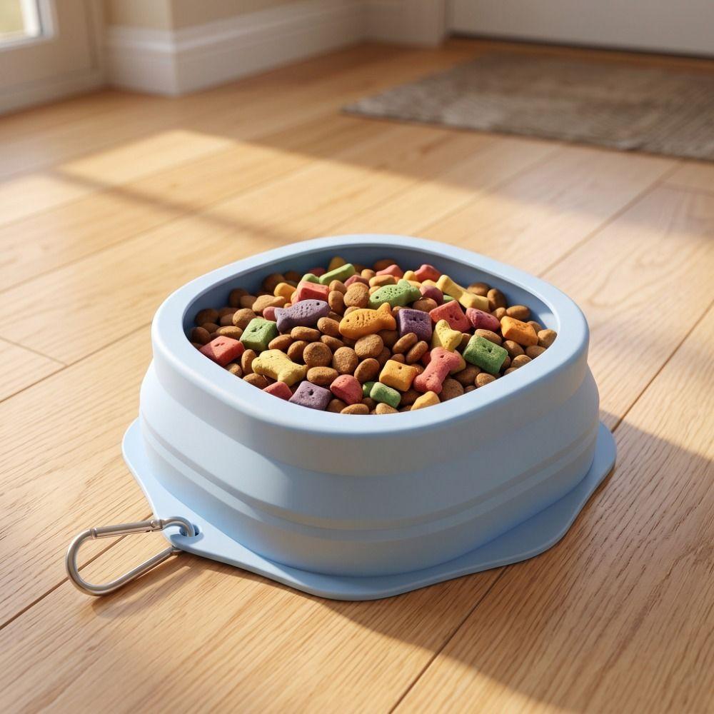 Prevent Overflow Silicone Pet Bowl Hanging Pet Food Dish Pet Water Bowl  Pet Feeding Supplies
