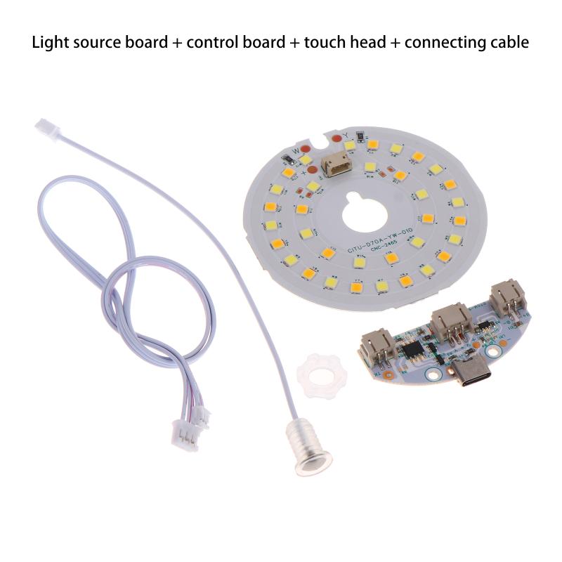 Dc5V Input Light Source Led Light Panel Dimming Controller Change With On/Off Touch Switch Charging Port Type-C
