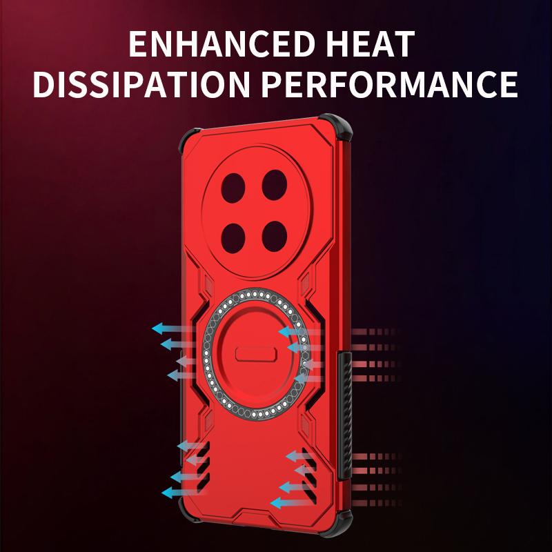 Armor Protective Heat Dissipation Phone Case For Huawei Honor 200 400 Pro X9C Magic 7 Lite Cover Magnetic Shockproof Shell