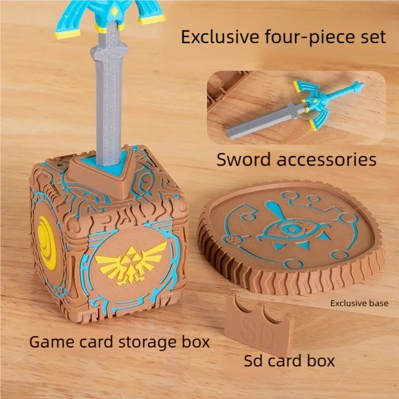 

For Switch Portable Game Cartridge Storage Box, Sturdy And Durable, Foldable Cube Protection Box With Large Capacity