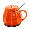 Ceramic With Lid Ceramic Water Cup Halloween Gift Gift Pumpkin Mug Print