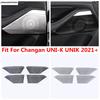 For Changan UNI-K UNIK  - 2024 Car Side Door Audio Speaker Sound Horn Frame Cover Trim Stainless Steel Interior Accessories