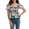 Be You Womens/Ladies Square Neck Relaxed Fit Blouse