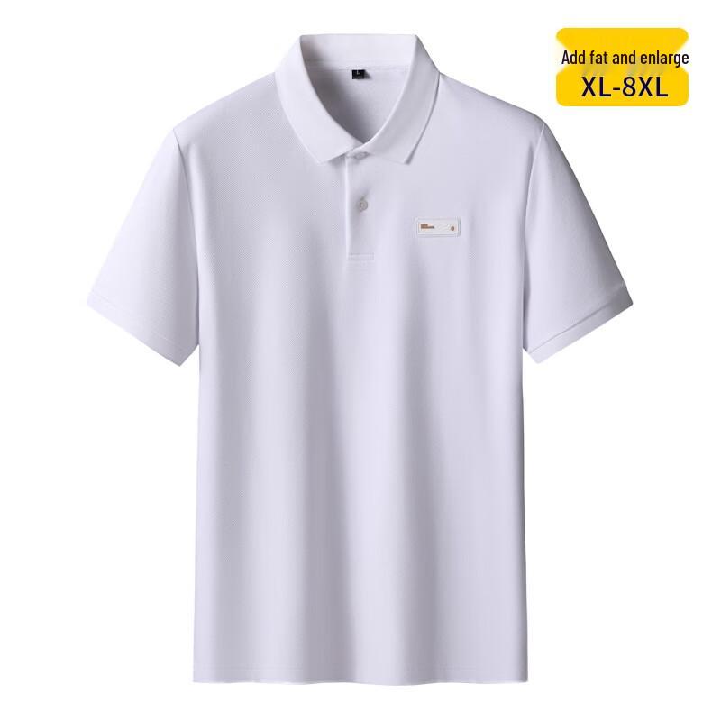 

Men s Plus Size Mercerized Cotton Short Sleeve Polo Shirt 6XL